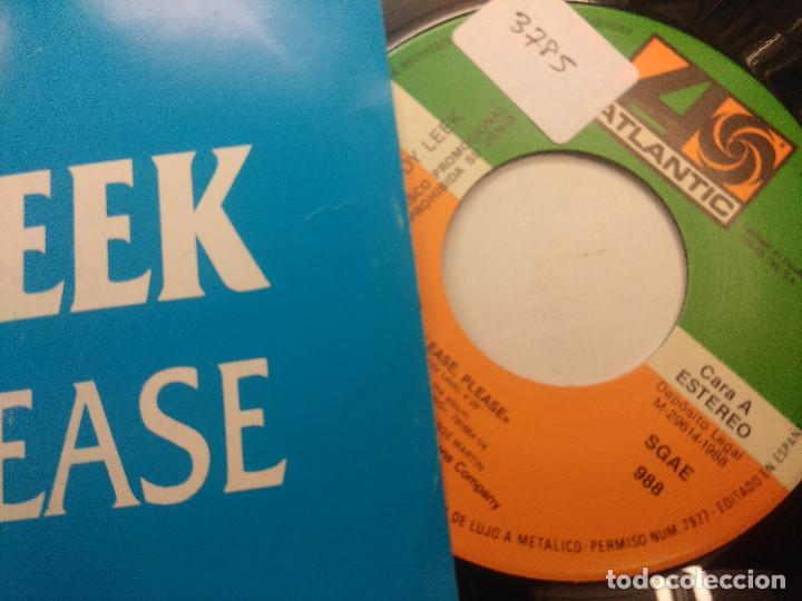 Discos de vinilo: ANDY LEEK/PLEASE PLEASE/SINGLE PROMOCIONAL. - Foto 2