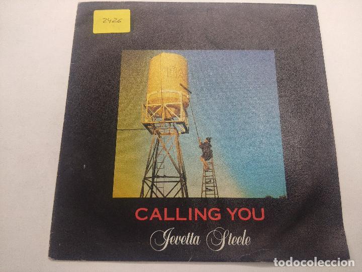 Discos de vinilo: CALLING YOU/STEELE/BANDA SONORA ORIGINAL BAGDAD CAFE/SINGLE. - Foto 1