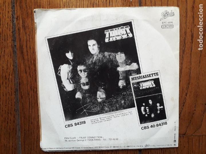 Discos de vinilo: Trust - fatalite + passe - Foto 3