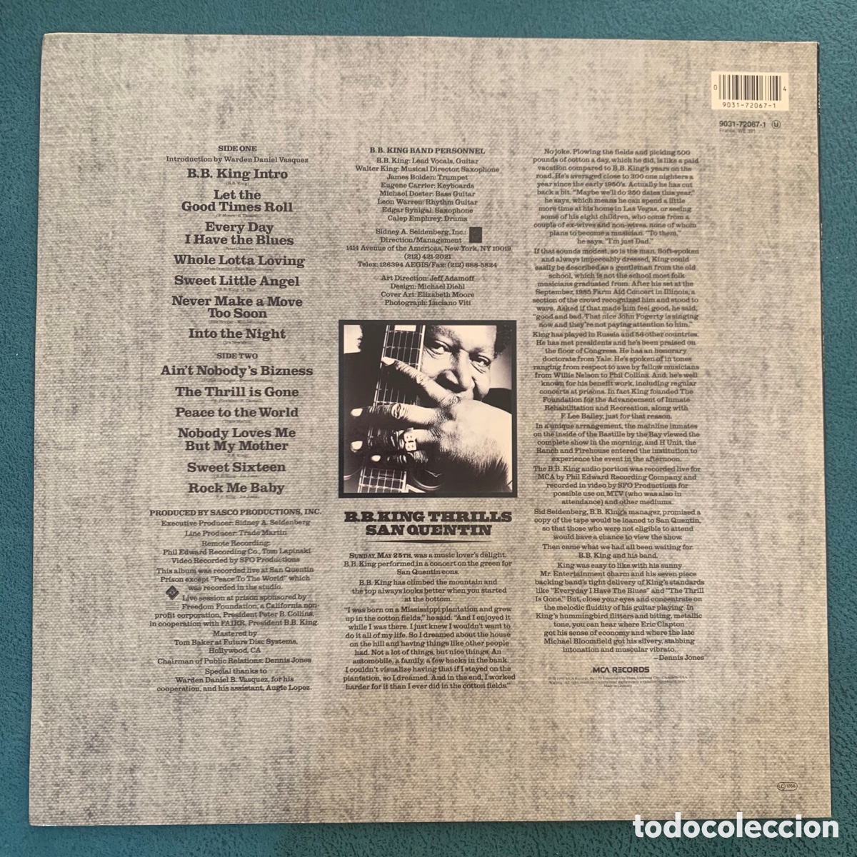 Discos de vinilo: Lp B.B. King - Live At San Quentin de 1990 - Foto 2