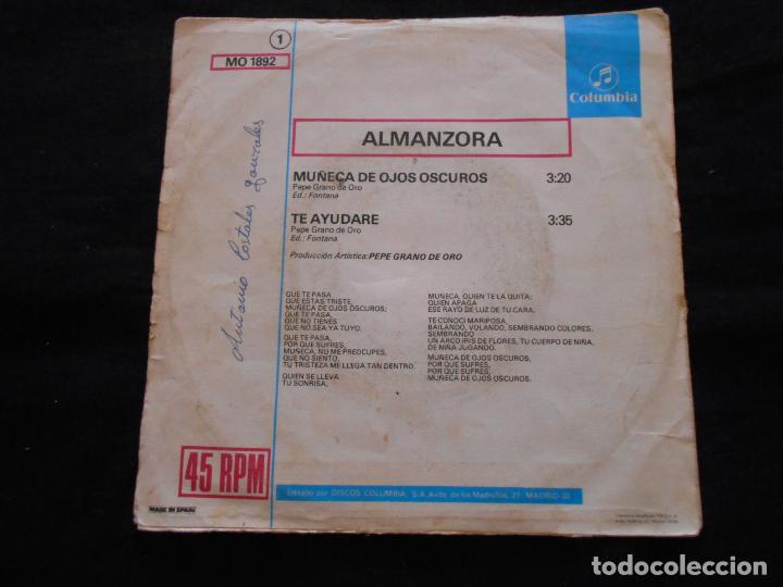 Discos de vinilo: ALMANZORA // MU&Ntilde;ECA DE OJOS OSCUROS + 1 - Foto 2