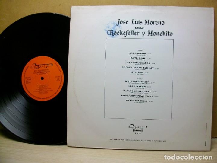 Discos de vinilo: Jose Luis Moreno &ndash; Cantan: Rockefeller Y Monchito LP - Foto 2