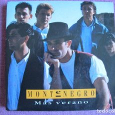 Discos de vinilo: MONTENEGRO - MAS VERANO (SINGLE PROMO ESPAÑOL, EPIC 1990). Lote 362320205