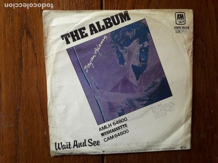 Discos de vinilo: Bryan Adams - hidin from love + wait and see - Foto 2