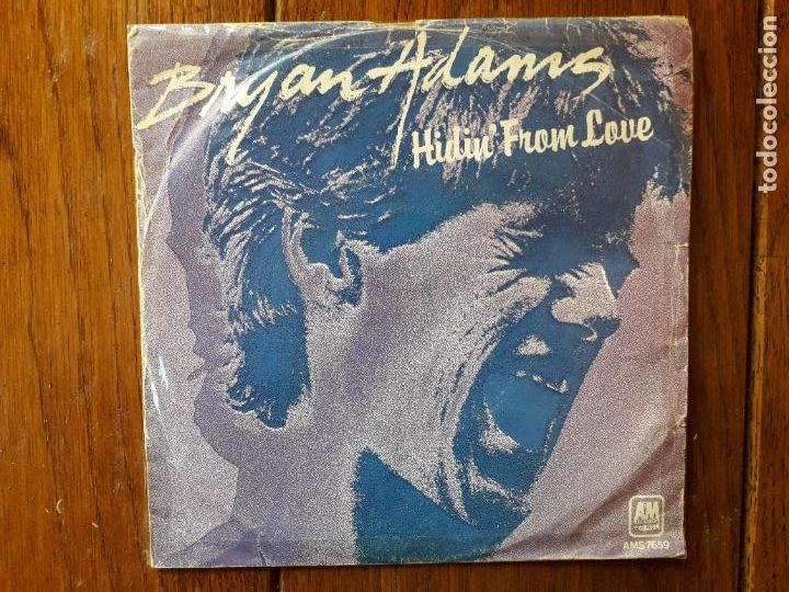 Discos de vinilo: Bryan Adams - hidin from love + wait and see - Foto 1