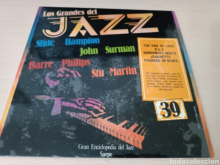 Discos de vinilo: VINILO LP, LOS GRANDES DEL JAZZ N&deg;39,