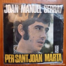 Discos de vinilo: JOAN MANUEL SERRAT / PER SANT JOAN / 1968 / SINGLE. Lote 362422045