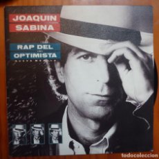 Discos de vinilo: JOAQUIN SABINA / RAP DEL OPTIMISTA / 1989 / SINGLE. Lote 362422560