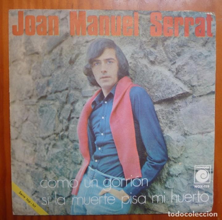 Discos de vinilo: JOAN MANUEL SERRAT / COMO UN GORRION / SINGLE - Foto 1
