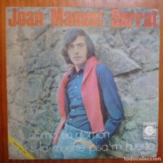 Discos de vinilo: JOAN MANUEL SERRAT / COMO UN GORRION / SINGLE. Lote 362422920