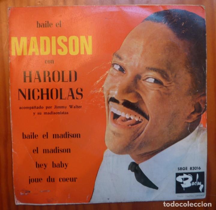 Discos de vinilo: HAROLD NICHOLAS / BAILE EL MADISON +3 / 1962 / EP - Foto 1