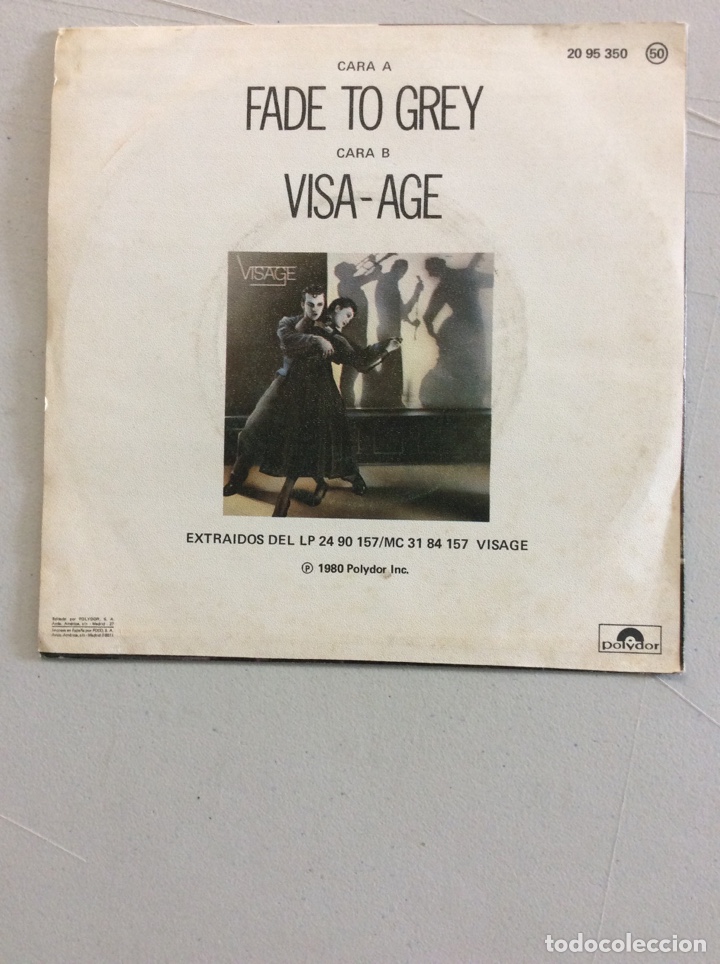 Discos de vinilo: Visage. Fase to grey. Visa-age. - Foto 2
