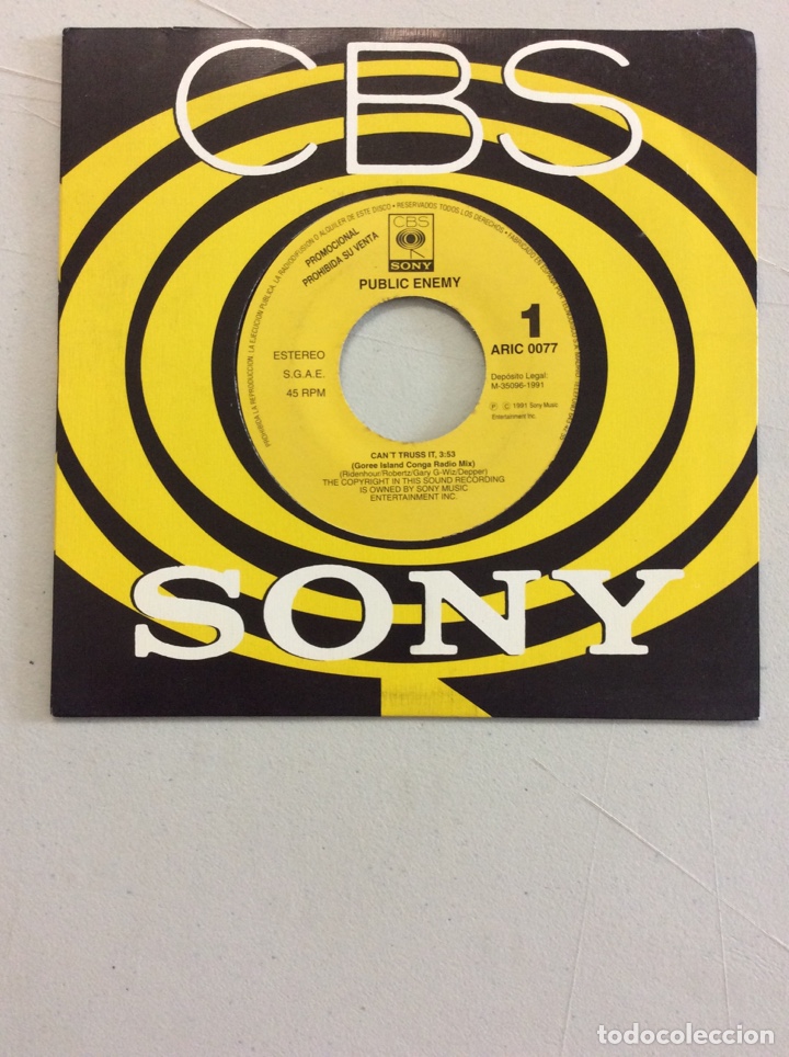 Discos de vinilo: Public Enemy. Can&rsquo;t truss it. - Foto 1