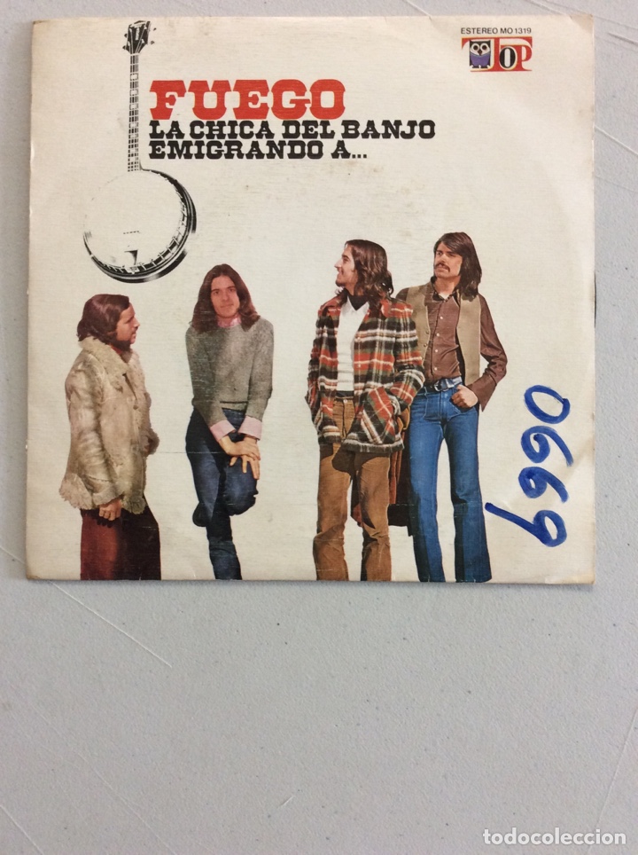 Discos de vinilo: Fuego. La chica del banjo. Emigrando a... - Foto 1