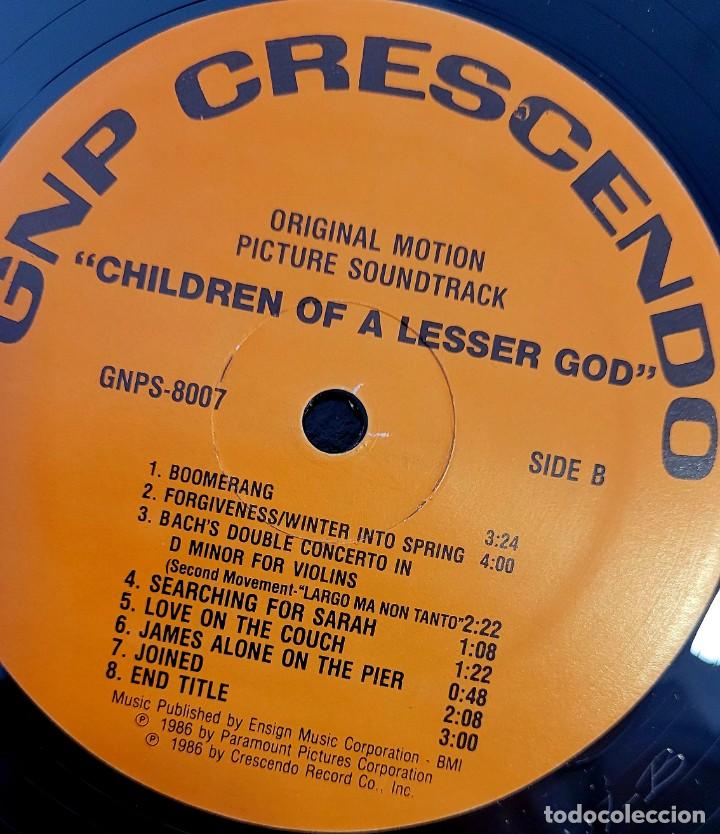 Discos de vinilo: HIJOS DE UN DIOS MENOR. MICHAEL CONVERTINO - Foto 3