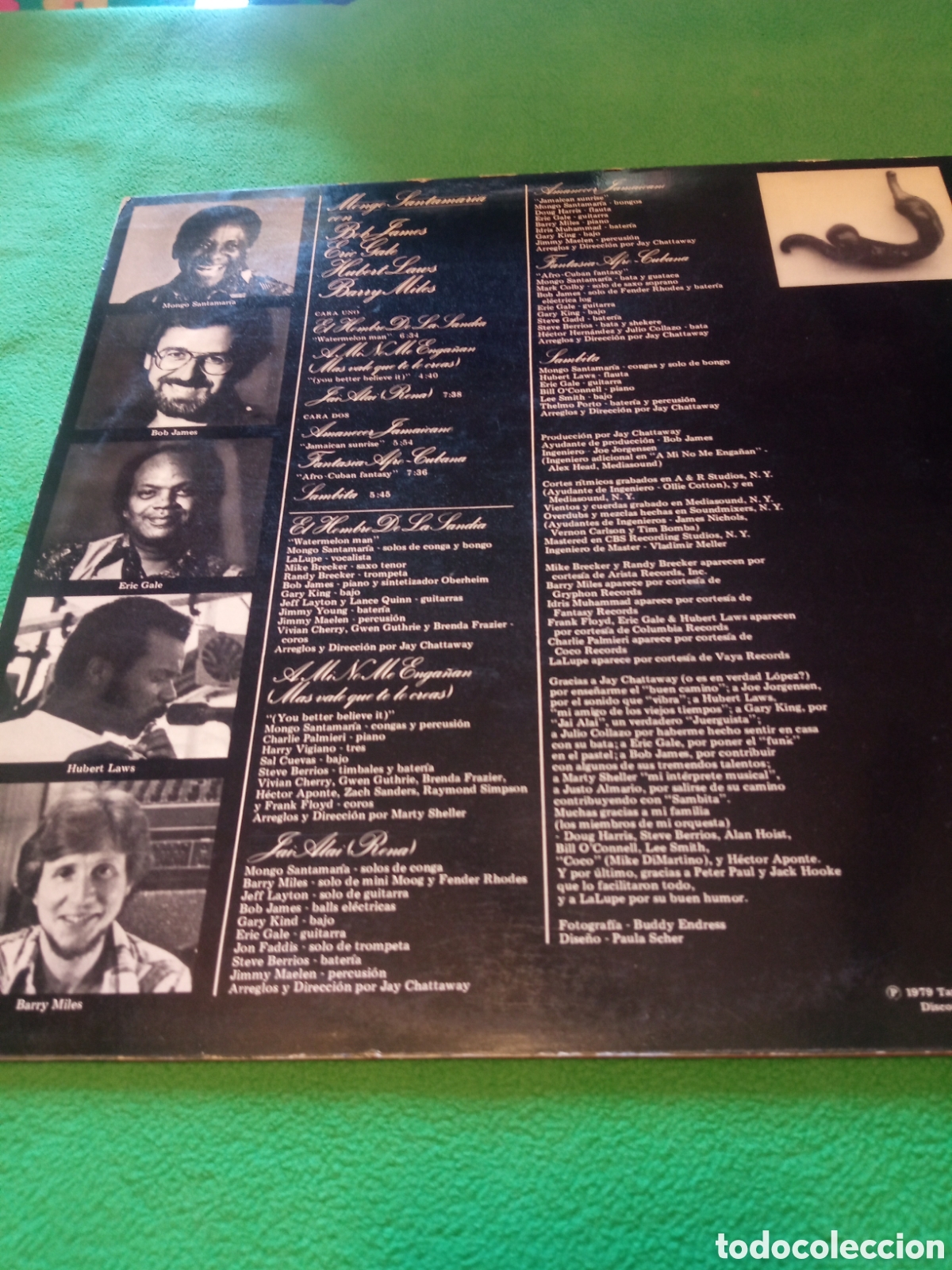 Discos de vinilo: Mongo Santamar&iacute;a - Red Hot. - Foto 2