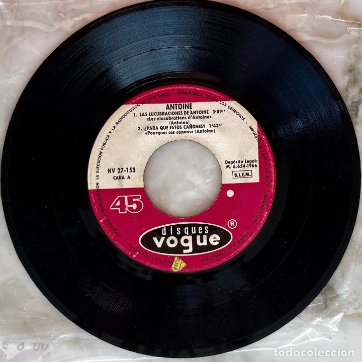 Disques de vinyle: ANTOINE, LAS LUCUBRACIONES DE ANTOINE + 3 TEMAS. EP ORIGINAL ESPA&Ntilde;A