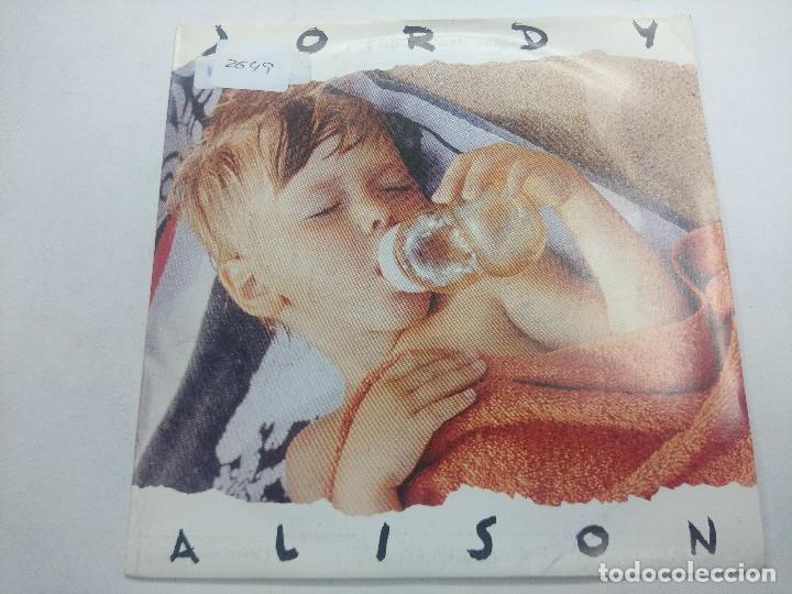 Discos de vinilo: JORDY/ALISON/SINGLE PROMOCIONAL. - Foto 1