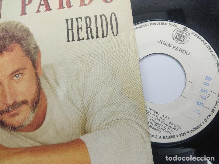 Discos de vinilo: JUAN PARDO/HERIDO/SINGLE PROMOCIONAL. - Foto 2