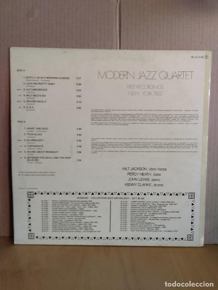 Discos de vinilo: MODERN JAZZ QUARTET ---- FIRST RECORDINGS 1952 - Foto 2