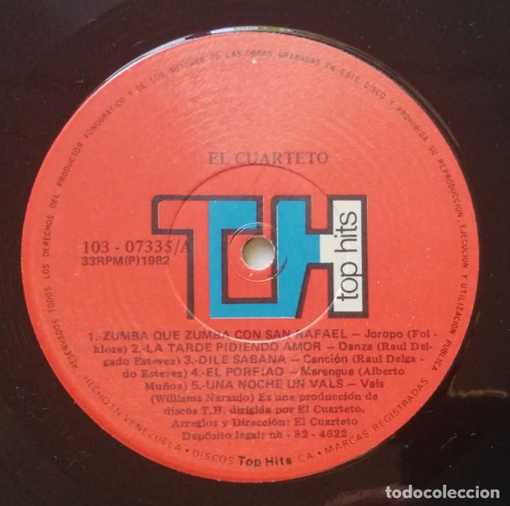 Discos de vinilo: El Cuarteto, El Cuarteto, Top Hits 103-07335, VENEZUELA - Foto 6