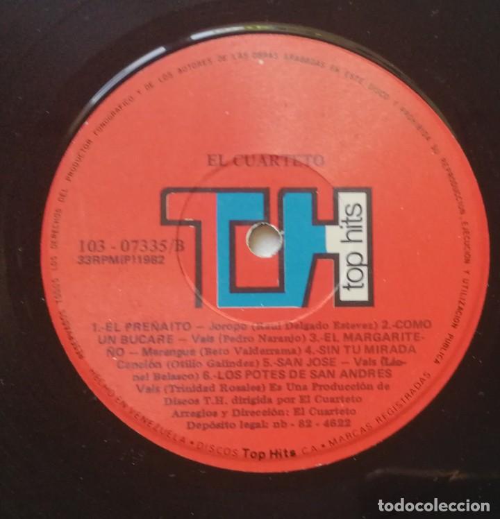 Discos de vinilo: El Cuarteto, El Cuarteto, Top Hits 103-07335, VENEZUELA - Foto 8