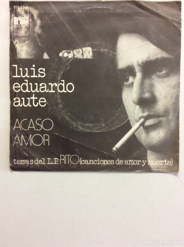 Discos de vinilo: Luis Eduardo Aute. Acaso amor. - Foto 2