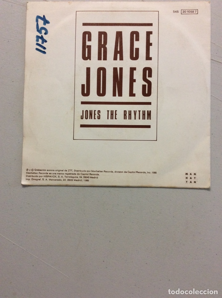 Discos de vinilo: Grace Jones. Jones the rhythm. - Foto 2
