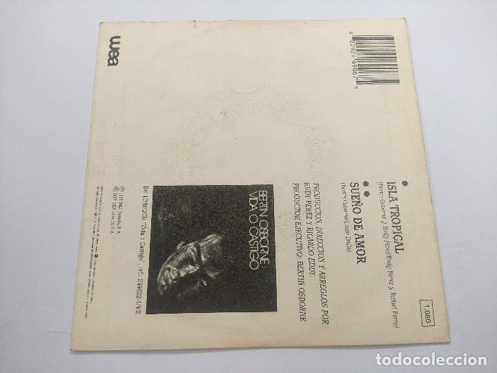 Discos de vinilo: BERTIN OSBORNE/ISLA TROPICAL/SINGLE PROMOCIONAL. - Foto 3