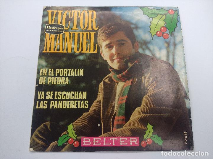 Discos de vinilo: VICTOR MANUEL/EL PORTALIN DE PIEDRA/SINGLE. - Foto 1