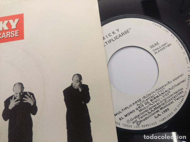 Discos de vinilo: MICKY/MULTIPLICARSE/SINGLE. - Foto 2