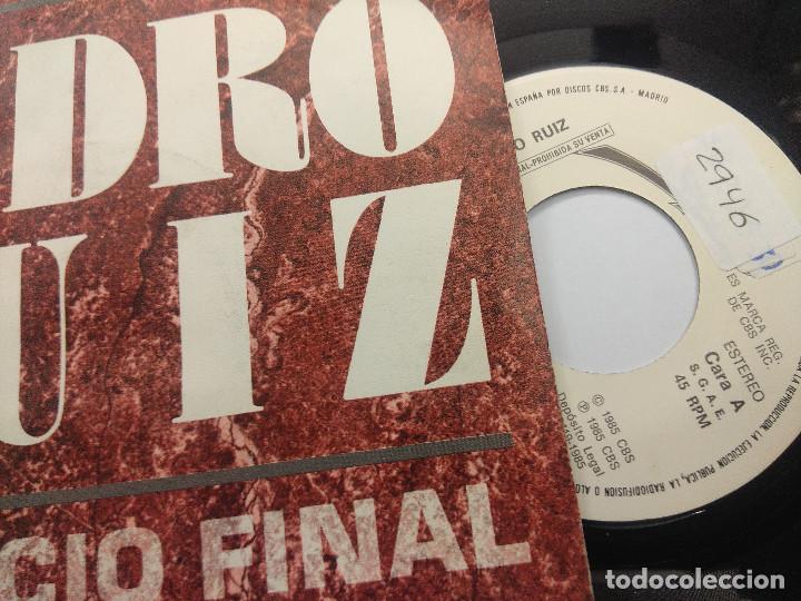 Discos de vinilo: PEDRO RUIZ/EL JUICIO FINAL/SINGLE PROMOCIONAL. - Foto 2