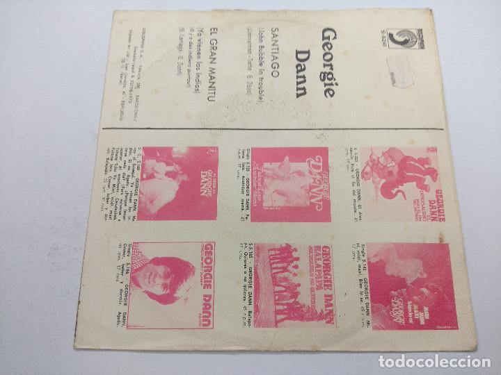 Discos de vinilo: GEORGIE DANN/EL GRAN MANITU/SINGLE. - Foto 3