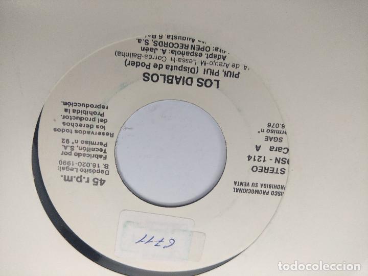 Discos de vinilo: LOS DIABLOS/PIUI PIUI/SINGLE PROMOCIONAL. - Foto 2