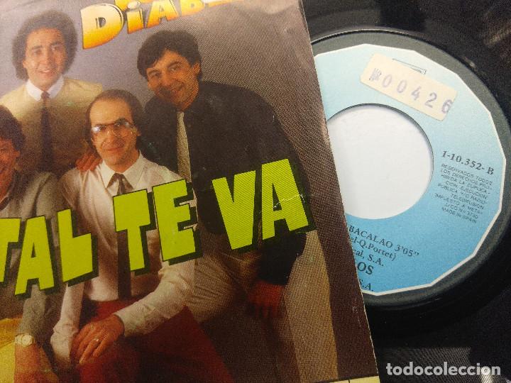 Discos de vinilo: LOS DIABLOS/QUE TAL TE VA/SINGLE. - Foto 2