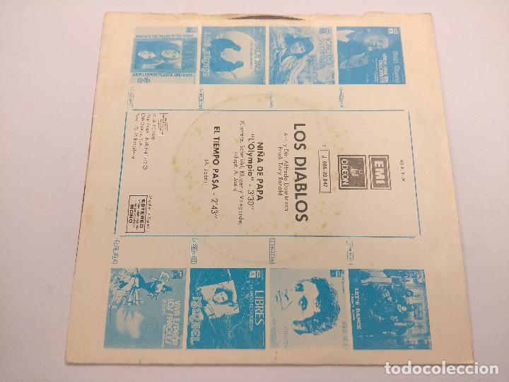 Discos de vinilo: LOS DIABLOS/NI&Ntilde;A DE PAPA/SINGLE. - Foto 3