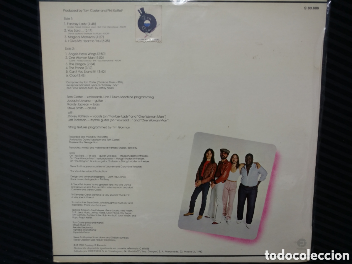 Discos de vinilo: Tom Coster - T.C. (LP, Album) - Foto 2