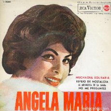 Discos de vinilo: ÁNGELA MARÍA - GAROTA SOLITARIA; MATEMÁTICA DO SAMBA; NAO ME PREGUNTES+1 - RCA 3-20388 - 1962. Lote 362766965