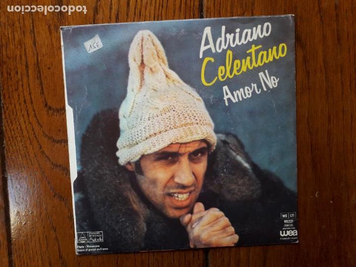 Discos de vinilo: Adriano Celentano - stivali e colbaco + amor no - Foto 2