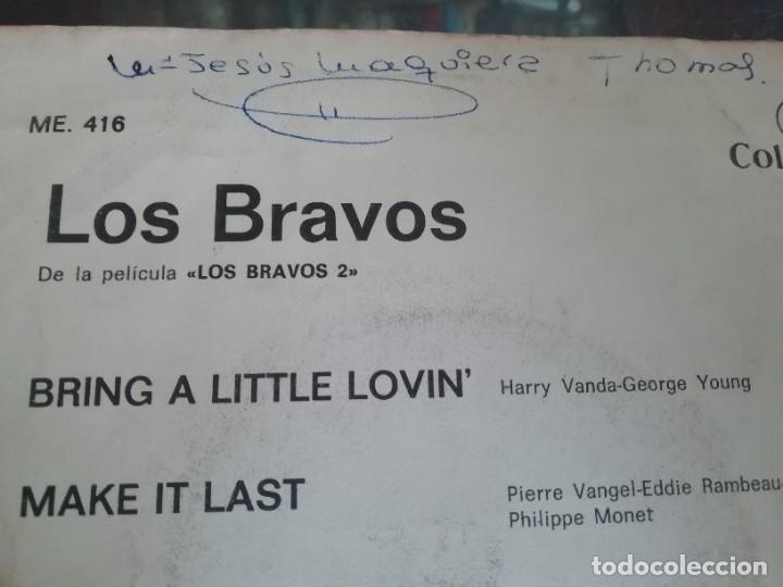 Discos de vinilo: Single los bravos bri g a little lovin - Foto 2