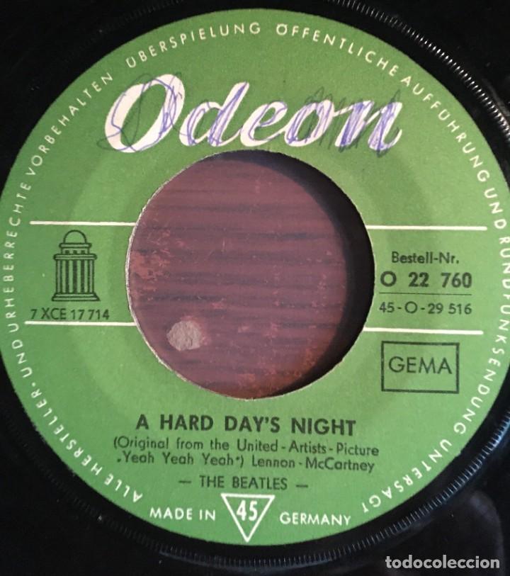 Discos de vinilo: BEATLES - A HARD.../THINGS WE SAID..., single 7&rdquo; edic germany - Foto 1