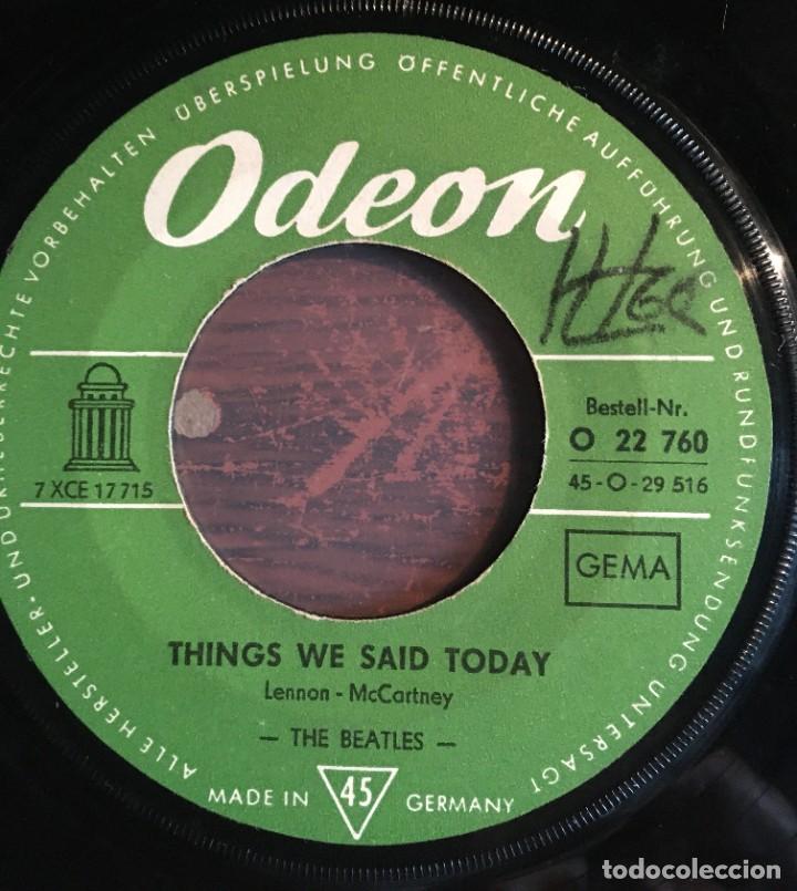 Discos de vinilo: BEATLES - A HARD.../THINGS WE SAID..., single 7&rdquo; edic germany - Foto 3