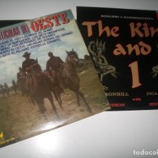 Discos de vinilo: LOTE DE 2 LP´S BANDA SONORA TEMAS DEL OESTE Y THE KING AND 1 ..BUEN ESTADO. Lote 362801555