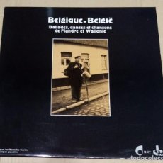 Discos de vinilo: VARIOUS - BELGIQUE - BELGIE: BALLADES, DANSES ET CHANSONS DE FLANDRE ET WALLONIE. Lote 362834825