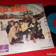 Discos de vinilo: LOS BRAVOS DON'T BE LEFT OUT IN THE COLD/UNO COME NOI 7'' SINGLE 1966 SAN REMO COLUMBIA. Lote 362886560