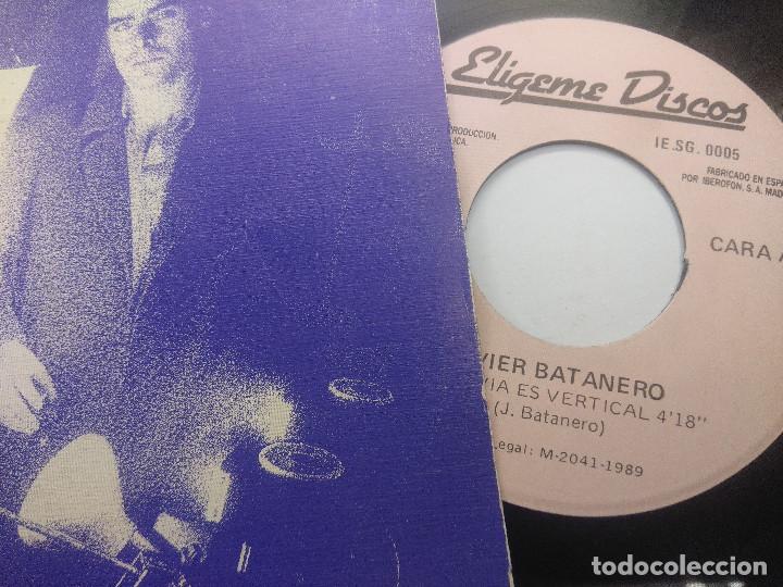 Discos de vinilo: JAVIER BATANERO/LA LLUVIA VERTICAL/SINGLE. - Foto 2