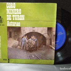 Discos de vinilo: CORO MINERO DE TURON BAILE DEL PANADERO +3 HISPAVOX ASTURIAS 1963 PEPETO. Lote 362893655