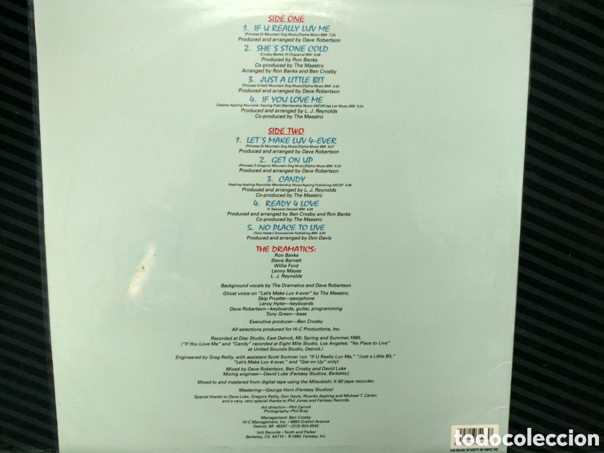 Discos de vinilo: The Dramatics - Stone Cold (LP, Album) - Foto 2