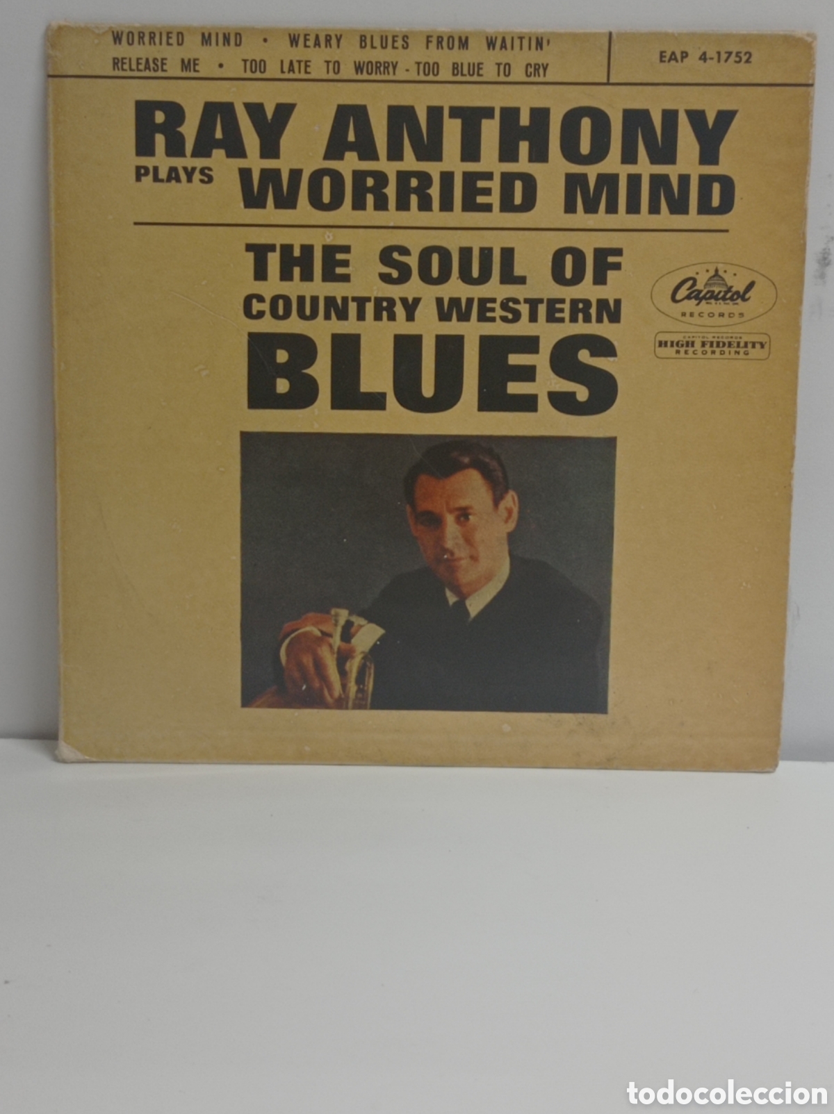 Discos de vinilo: RAY ANTHONY, WORRIED MAN (CAPITOL 1962) - Foto 1