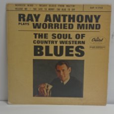 Discos de vinilo: RAY ANTHONY, WORRIED MAN (CAPITOL 1962). Lote 362965830